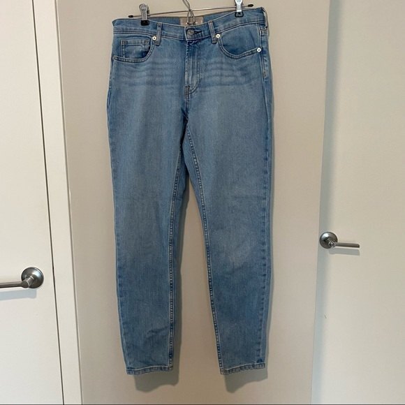 Everlane Jeans Blue Light Wash Straight Leg Denim Women's Size 29 Classic Basic - Picture 1 of 8